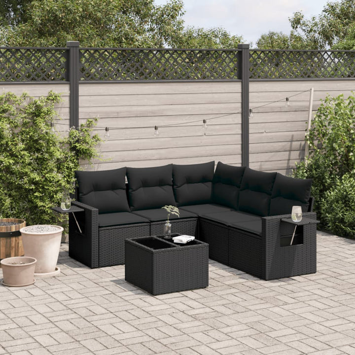 Loungegrupp Med Dynor 6 Delar Konstrotting