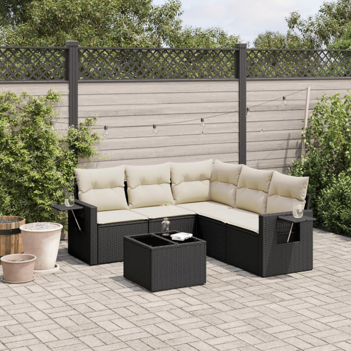 Loungegrupp Med Dynor 6 Delar Konstrotting