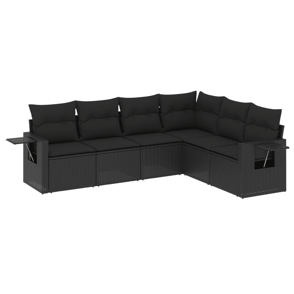 Loungegrupp Med Dynor 6 Delar Konstrotting