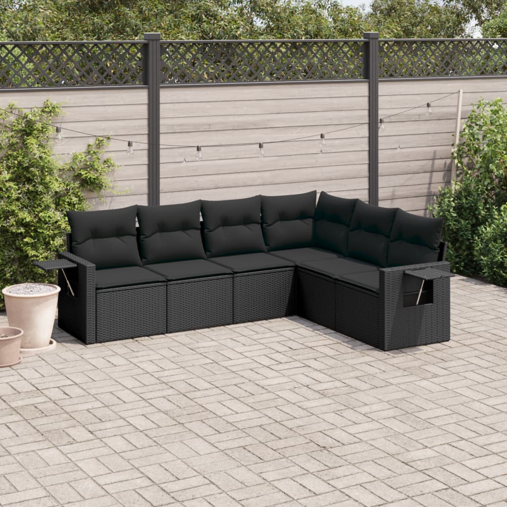 Loungegrupp Med Dynor 6 Delar Konstrotting