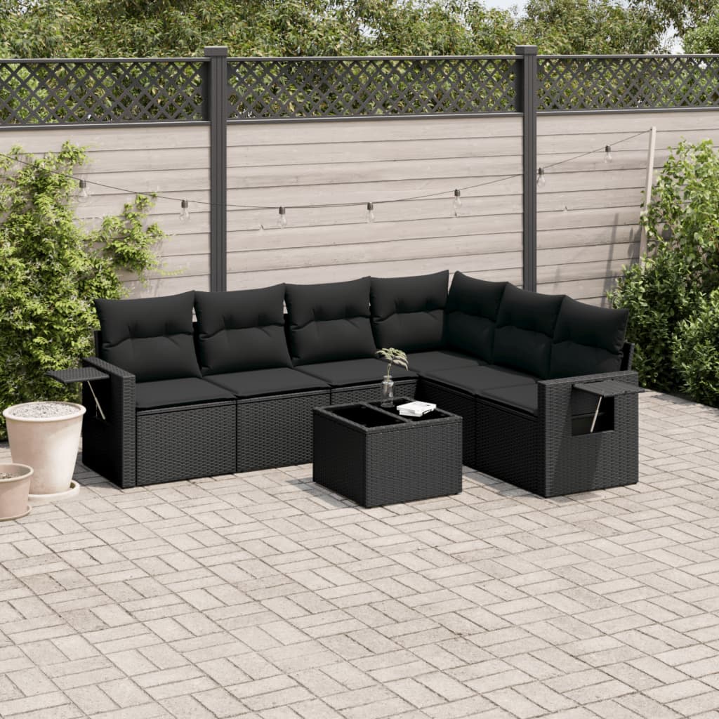 Loungegrupp Med Dynor 6 Delar Konstrotting