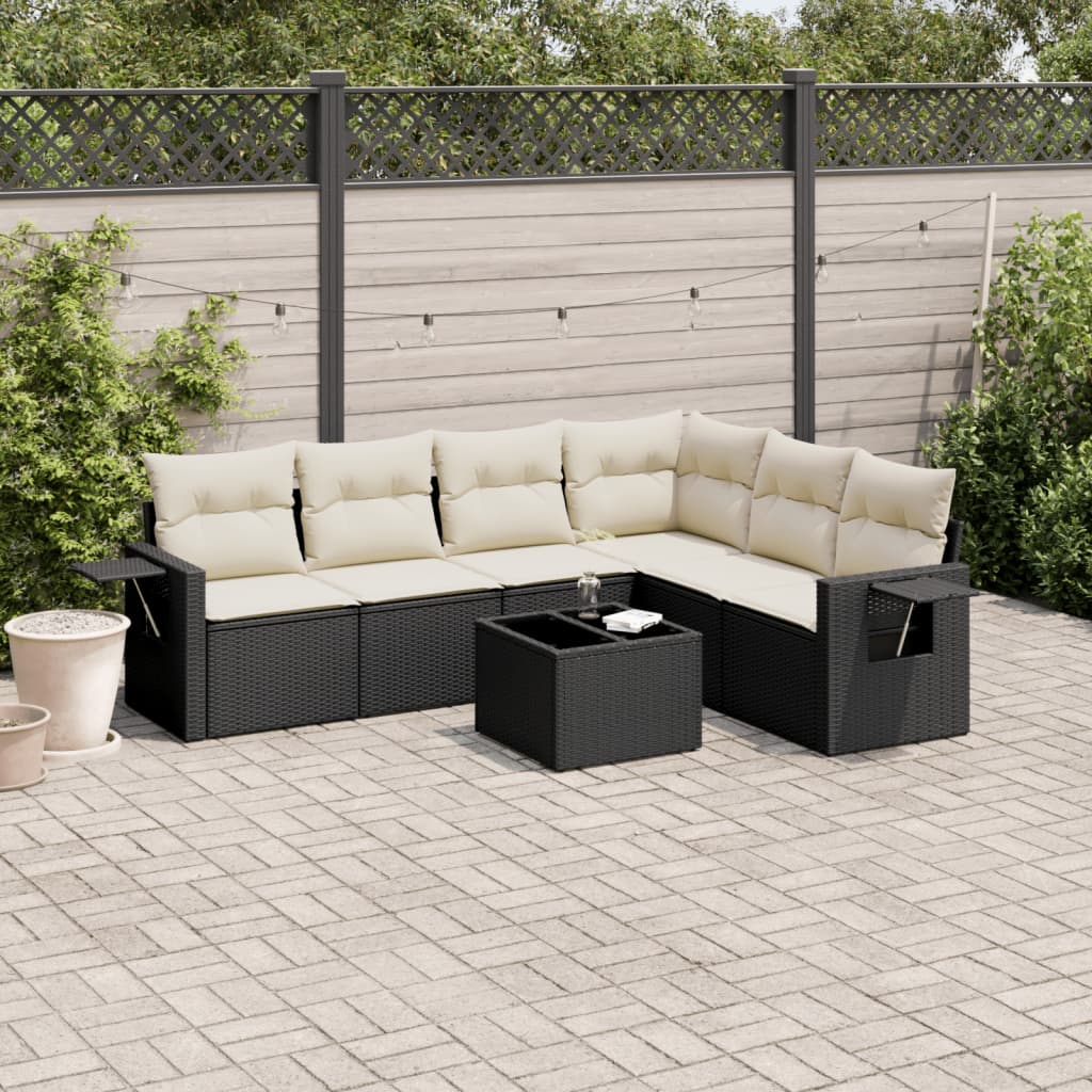 Loungegrupp Med Dynor 6 Delar Konstrotting