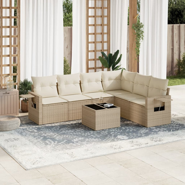 Loungegrupp Med Dynor 6 Delar Konstrotting