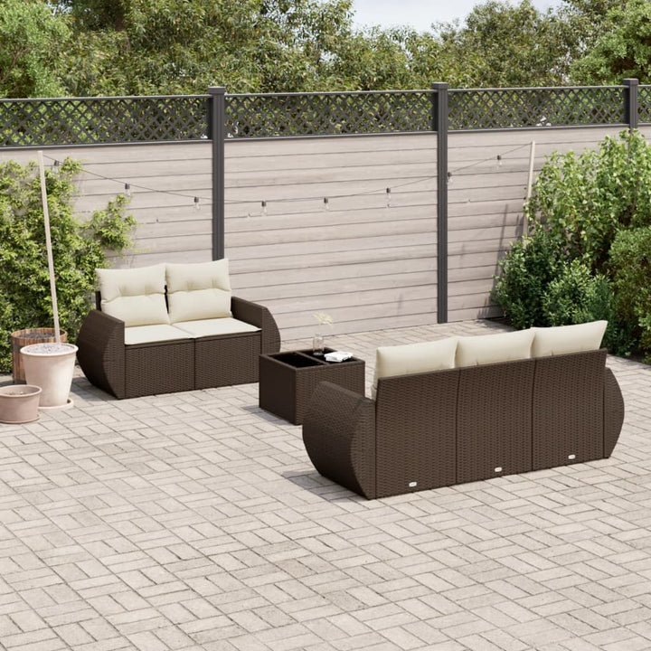 Loungegrupp Med Dynor 6 Delar Konstrotting