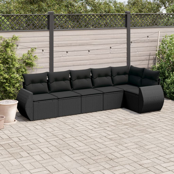 Soffgrupp För Trädgården Med Dynor 7 Delar Konstrotting