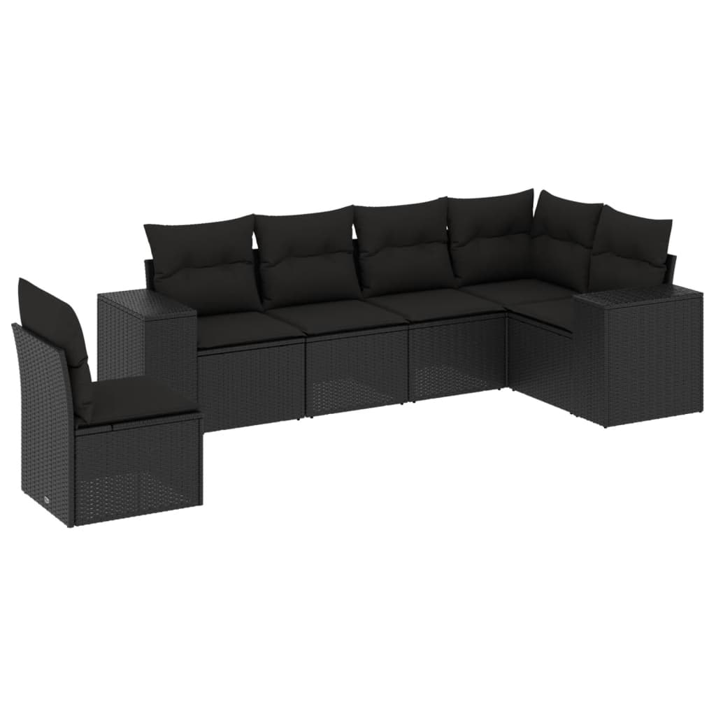 Loungegrupp Med Dynor 6 Delar Konstrotting