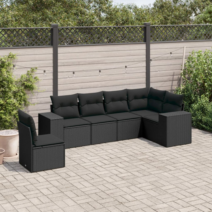 Loungegrupp Med Dynor 6 Delar Konstrotting