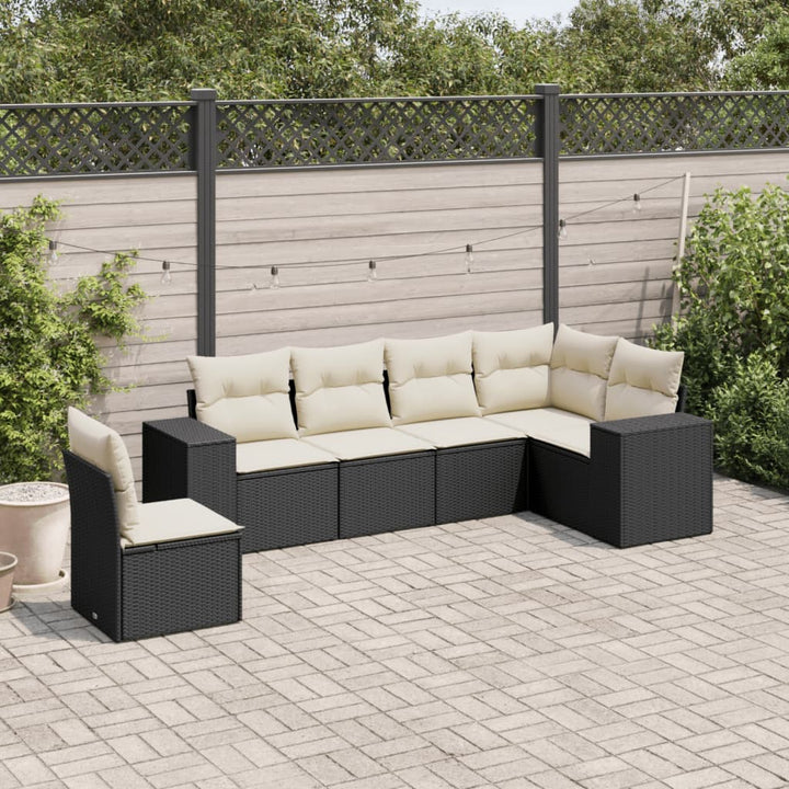 Loungegrupp Med Dynor 6 Delar Konstrotting