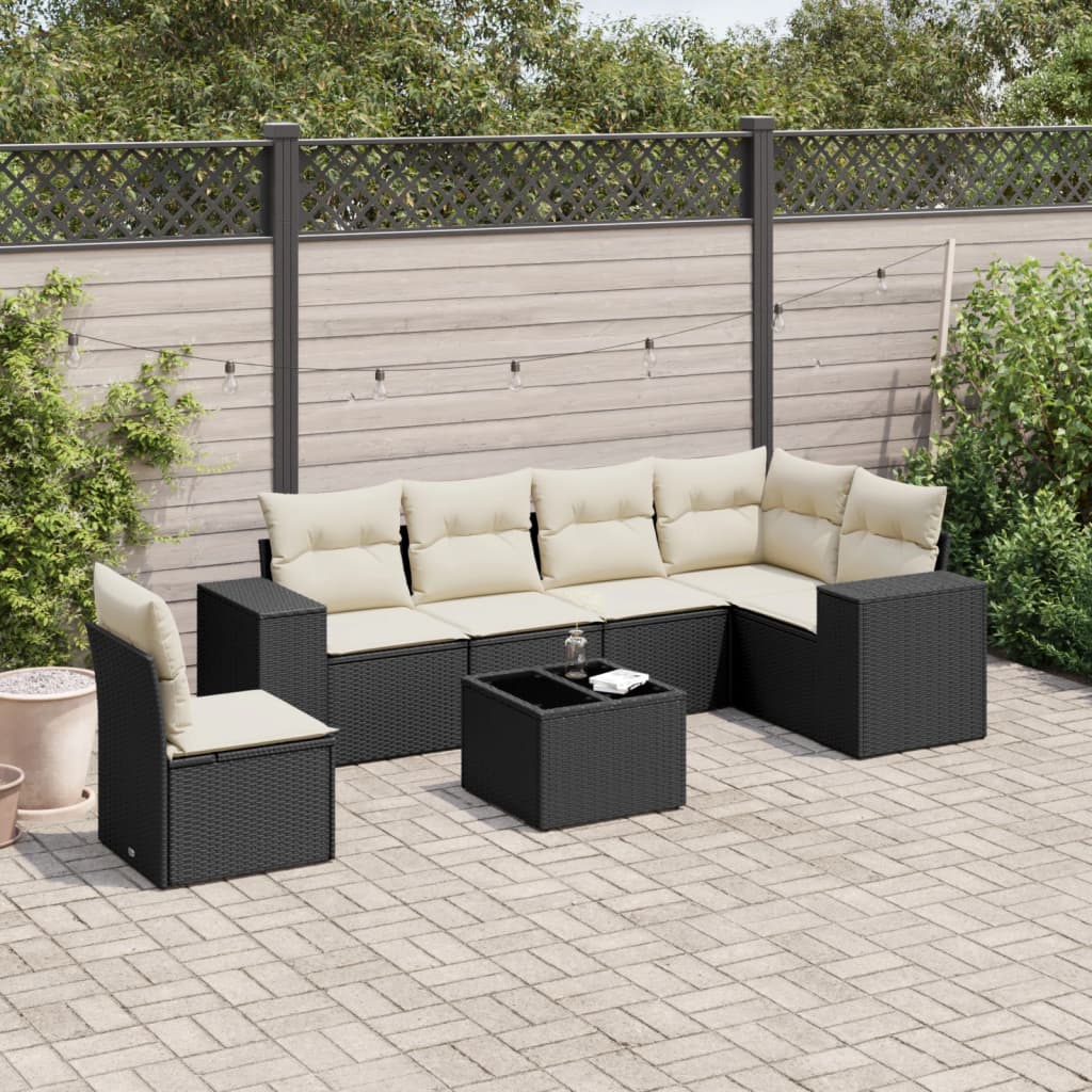 Loungegrupp Med Dynor 6 Delar Konstrotting