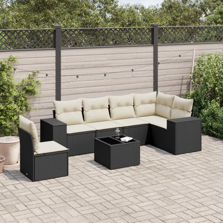 Loungegrupp Med Dynor 6 Delar Konstrotting