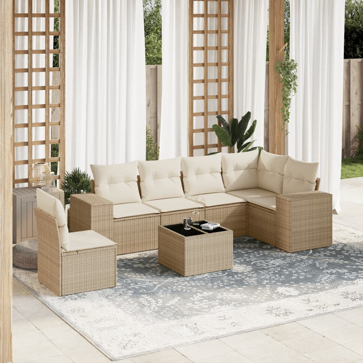 Loungegrupp Med Dynor 6 Delar Konstrotting