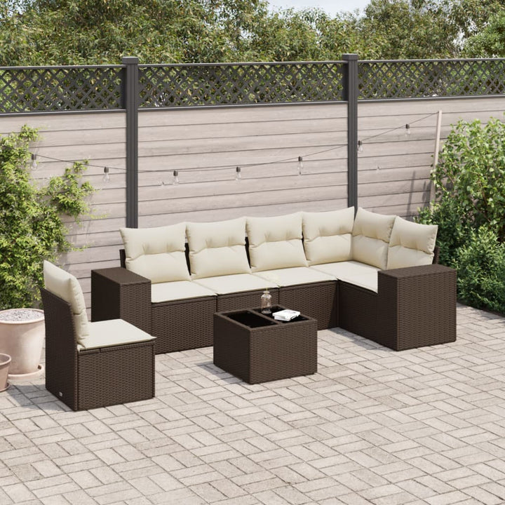 Loungegrupp Med Dynor 6 Delar Konstrotting