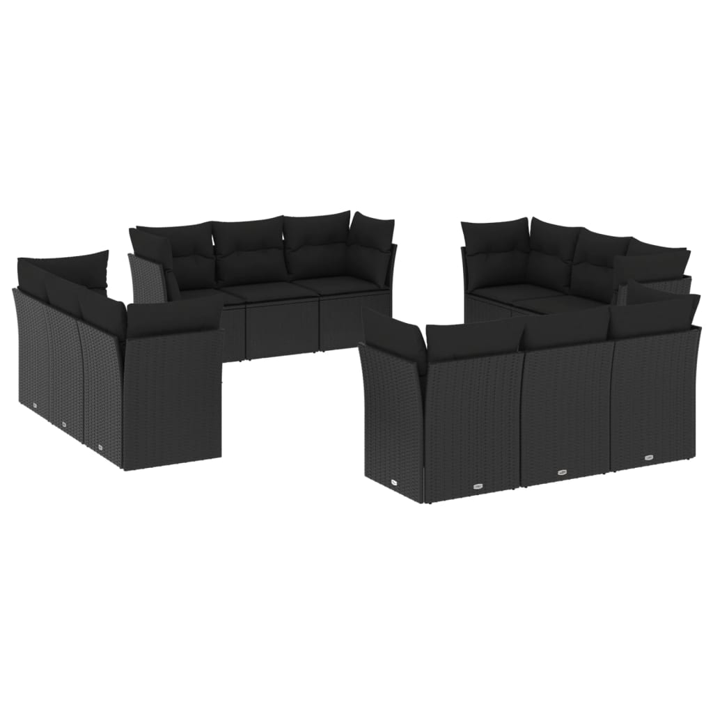 Loungegrupp Med Dynor 12 Delar Konstrotting
