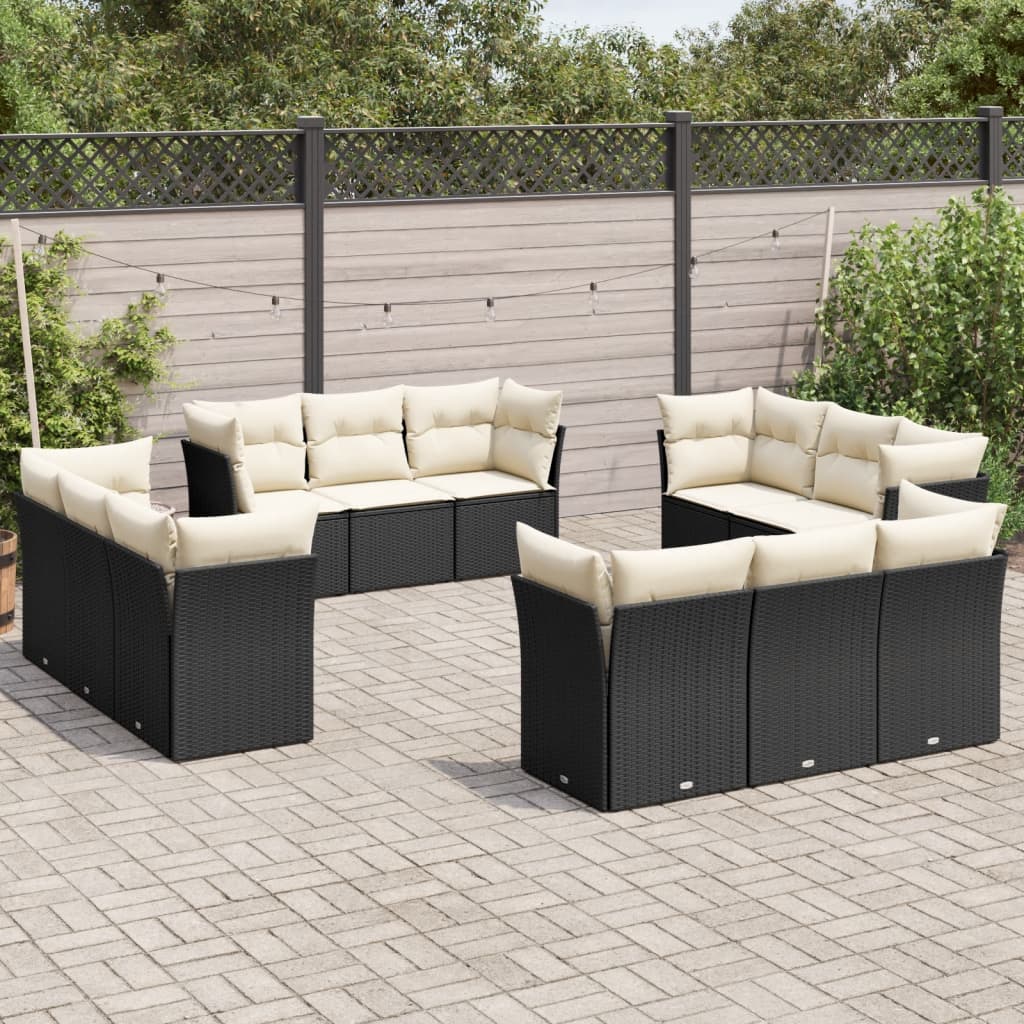 Loungegrupp Med Dynor 12 Delar Konstrotting