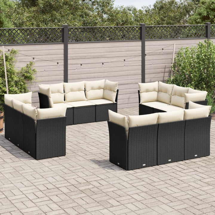Loungegrupp Med Dynor 12 Delar Konstrotting