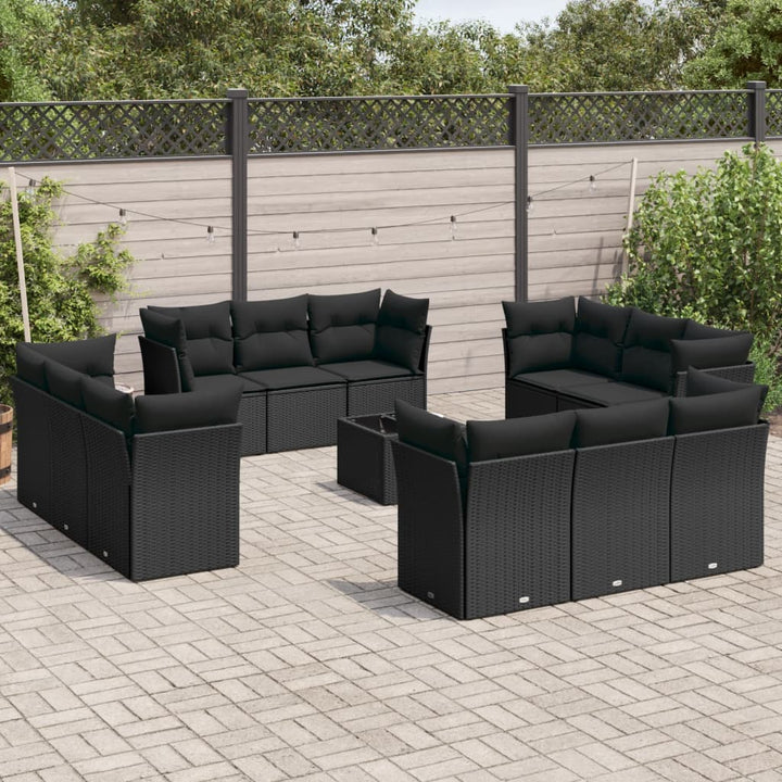Loungegrupp Med Dynor 12 Delar Konstrotting