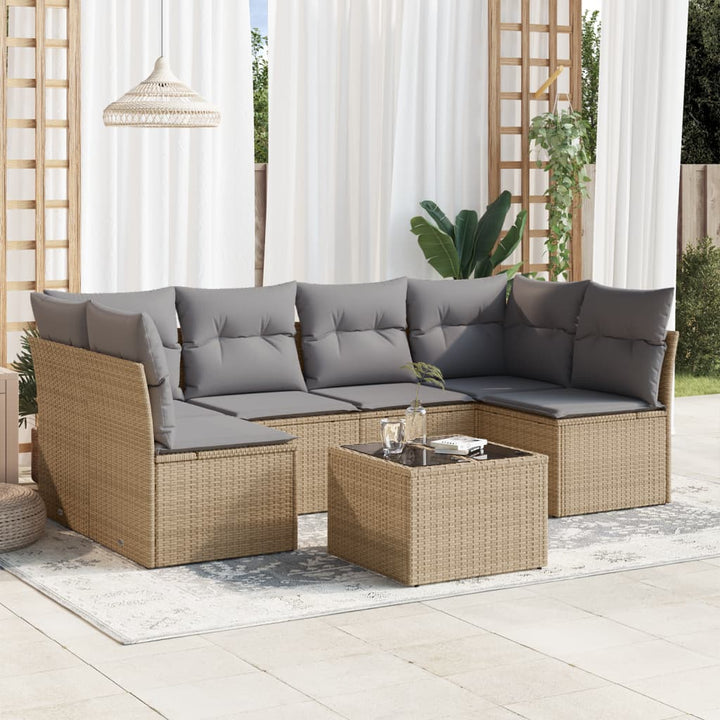 Loungegrupp Med Dynor 6 Delar Svart Konstrotting
