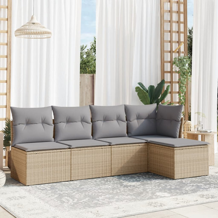 Loungegrupp Med Dynor 6 Delar Svart Konstrotting