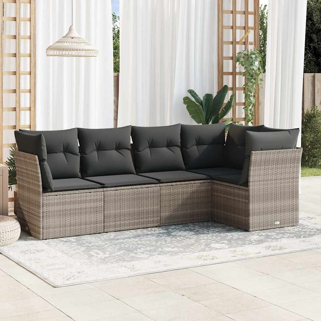 Loungegrupp Med Dynor 6 Delar Konstrotting