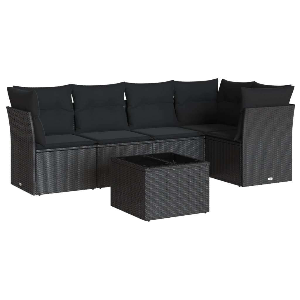 Loungegrupp Med Dynor 6 Delar Konstrotting