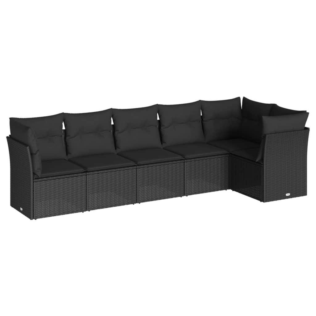 Loungegrupp Med Dynor 6 Delar Konstrotting