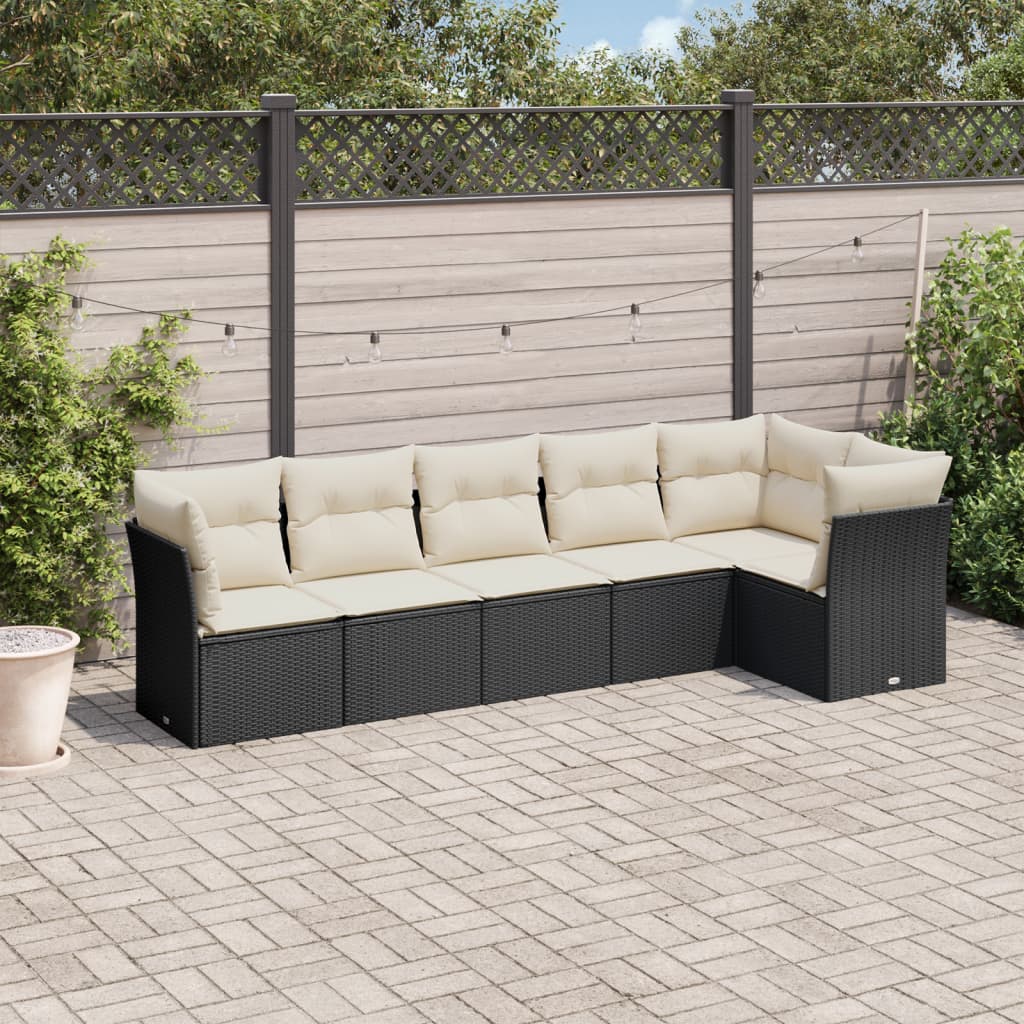 Loungegrupp Med Dynor 6 Delar Konstrotting