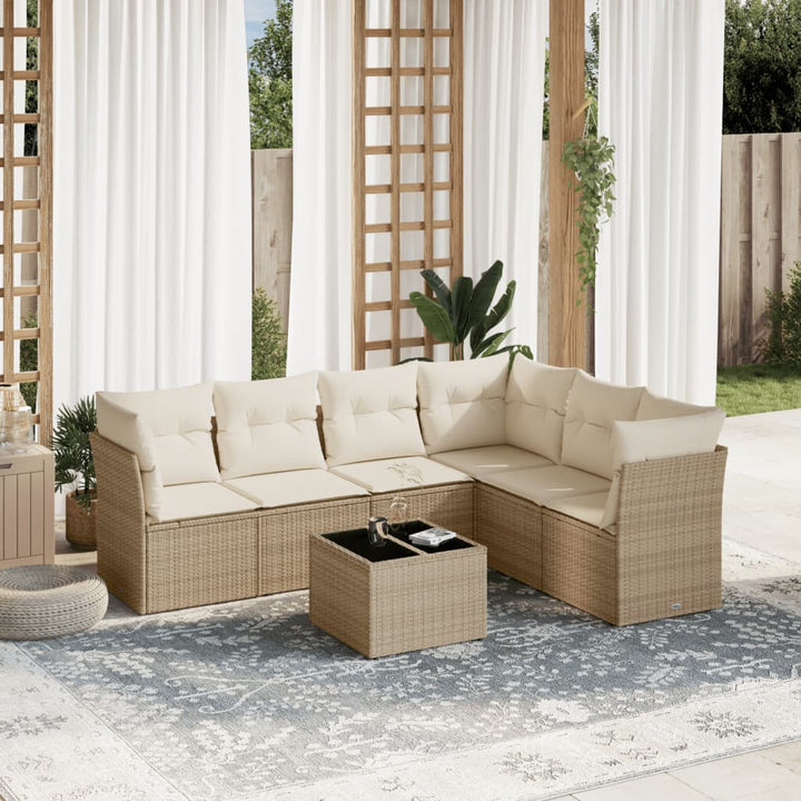 Loungegrupp Med Dynor 6 Delar Svart Konstrotting