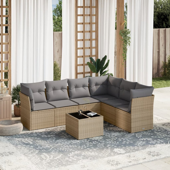 Loungegrupp Med Dynor 6 Delar Svart Konstrotting