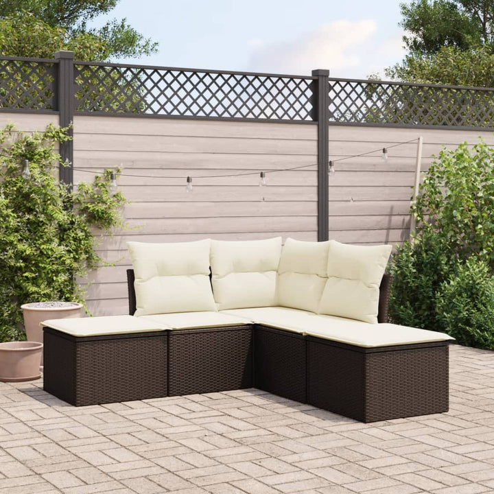 Loungegrupp Med Dynor 6 Delar Konstrotting