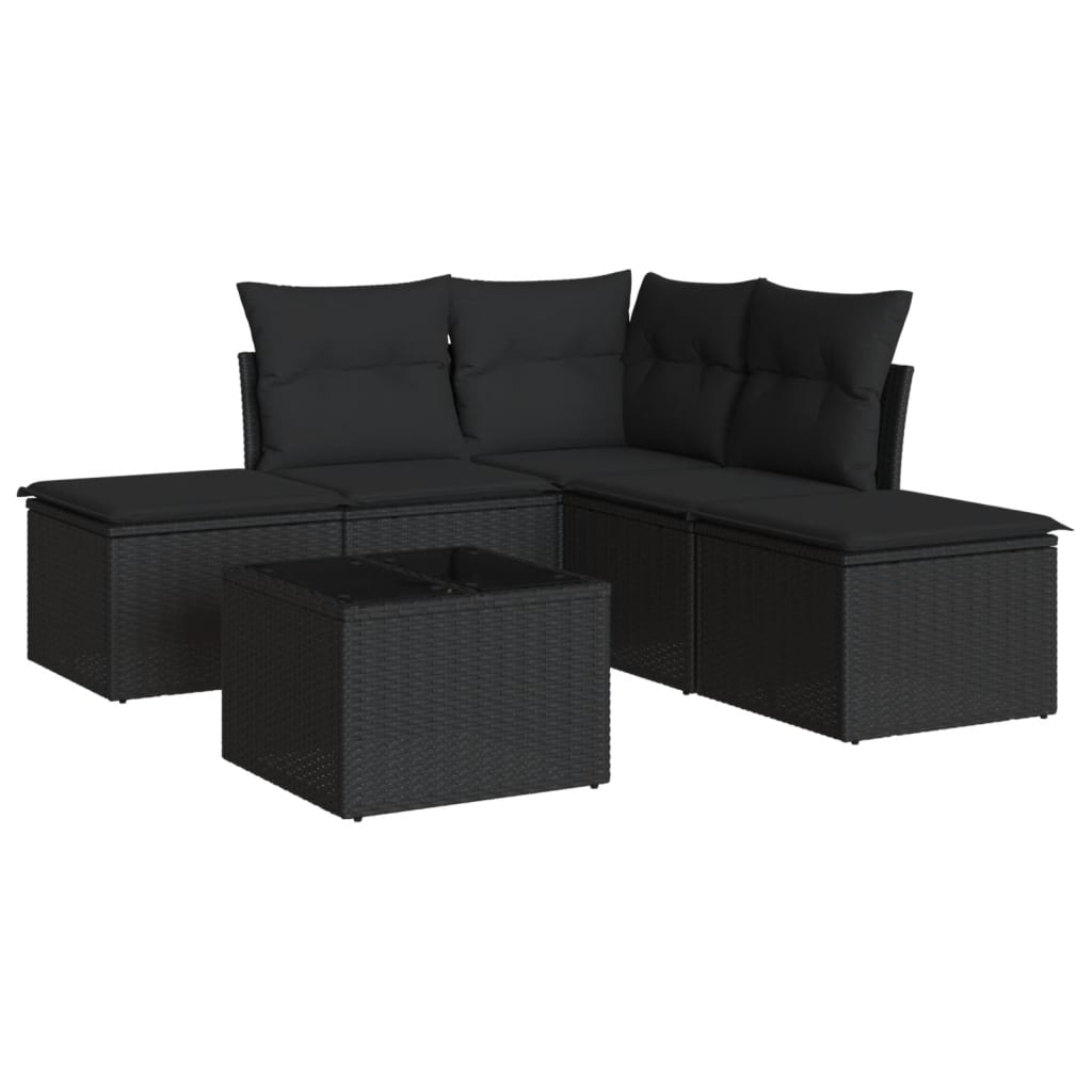 Loungegrupp Med Dynor 6 Delar Konstrotting