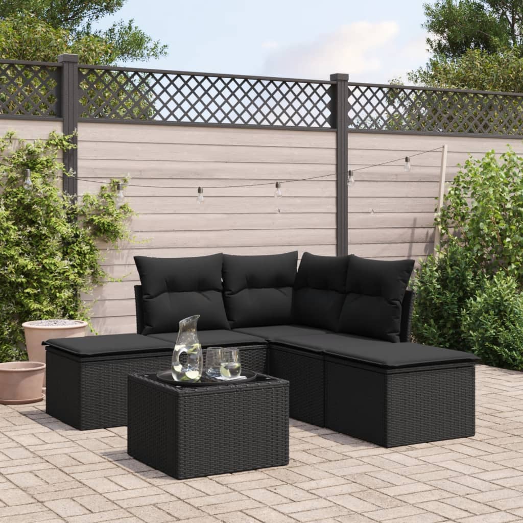 Loungegrupp Med Dynor 6 Delar Konstrotting