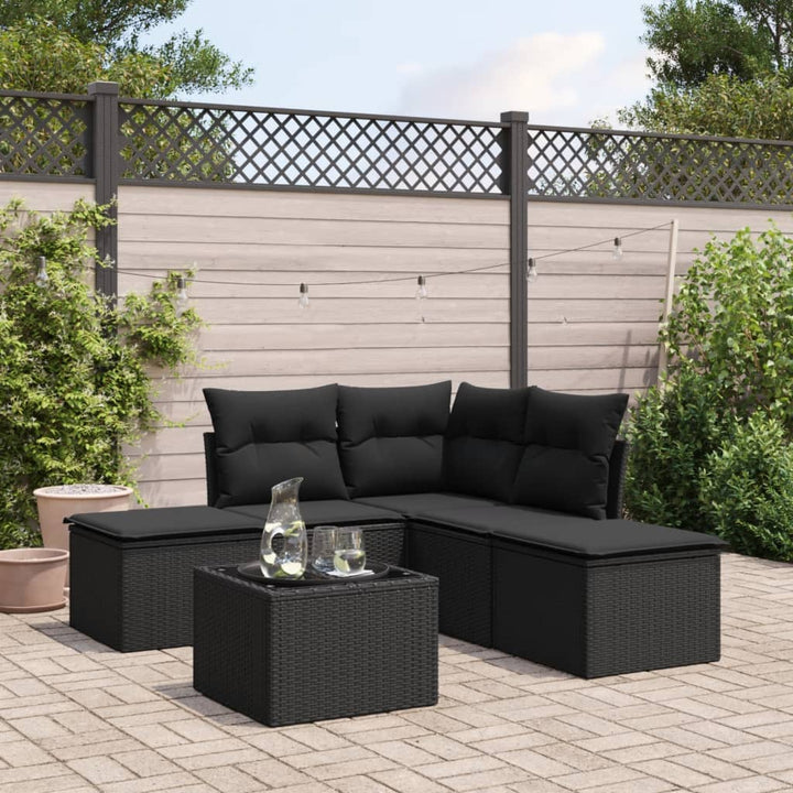 Loungegrupp Med Dynor 6 Delar Konstrotting