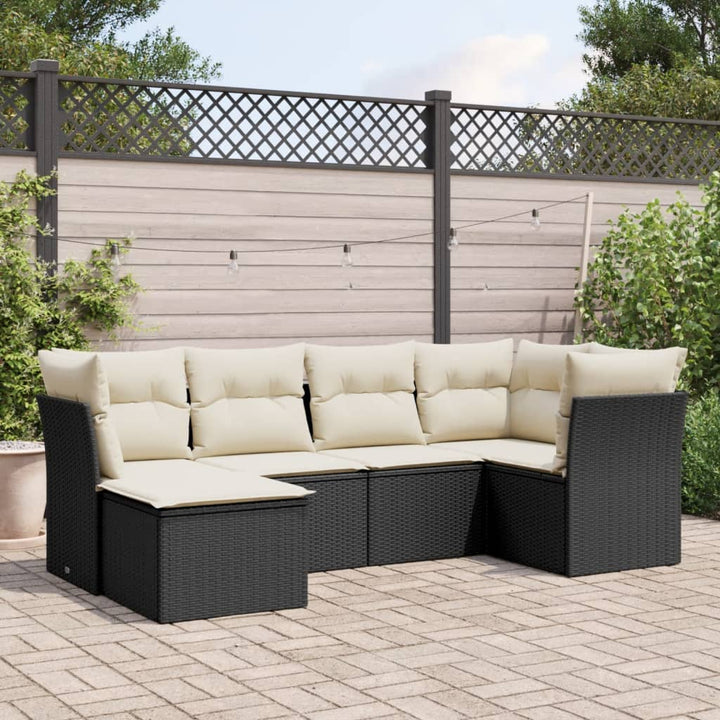 Loungegrupp Med Dynor 6 Delar Konstrotting