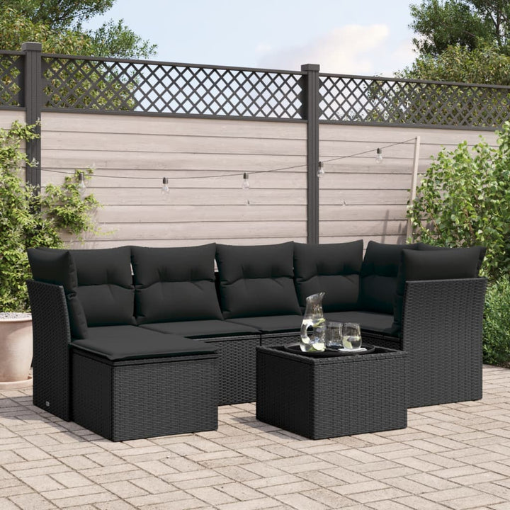 Loungegrupp Med Dynor 6 Delar Konstrotting
