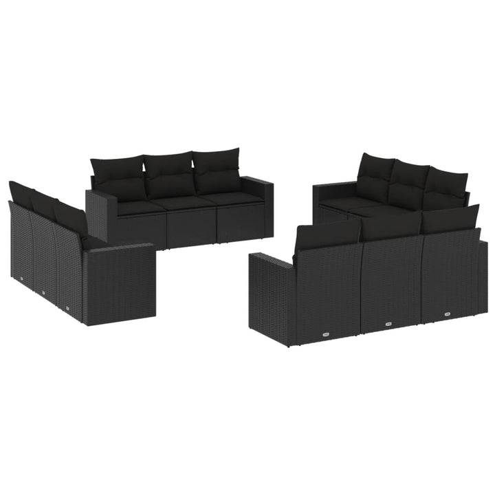 Loungegrupp Med Dynor 12 Delar Konstrotting