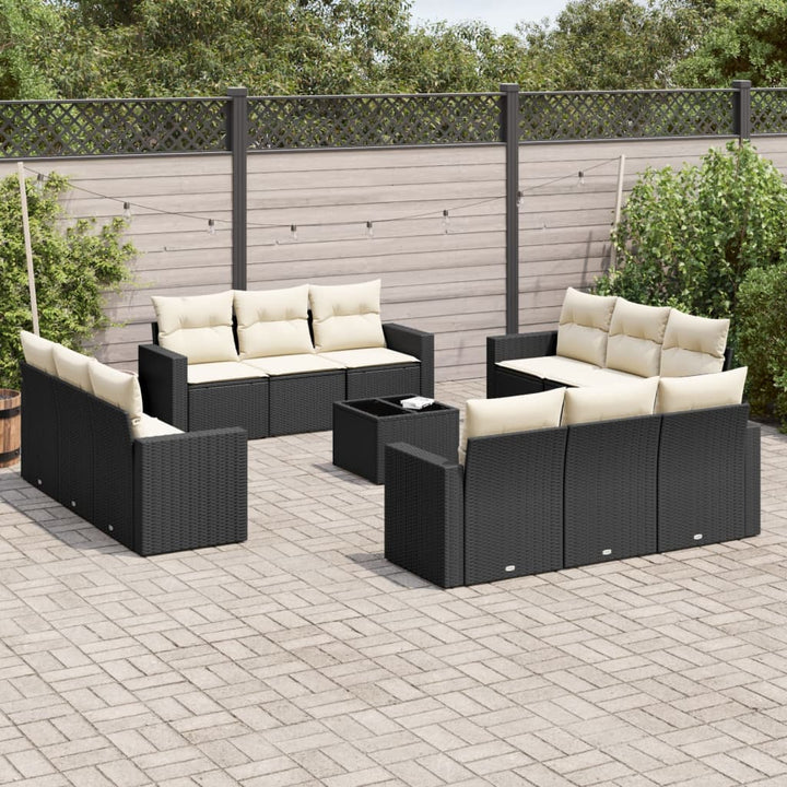 Loungegrupp Med Dynor 12 Delar Konstrotting