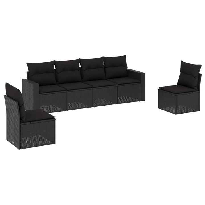 Loungegrupp Med Dynor 6 Delar Konstrotting