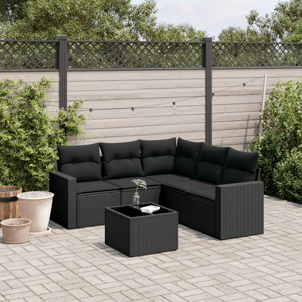 Soffgrupp För Trädgården Med Dynor 5 Delar Beige Konstrotting