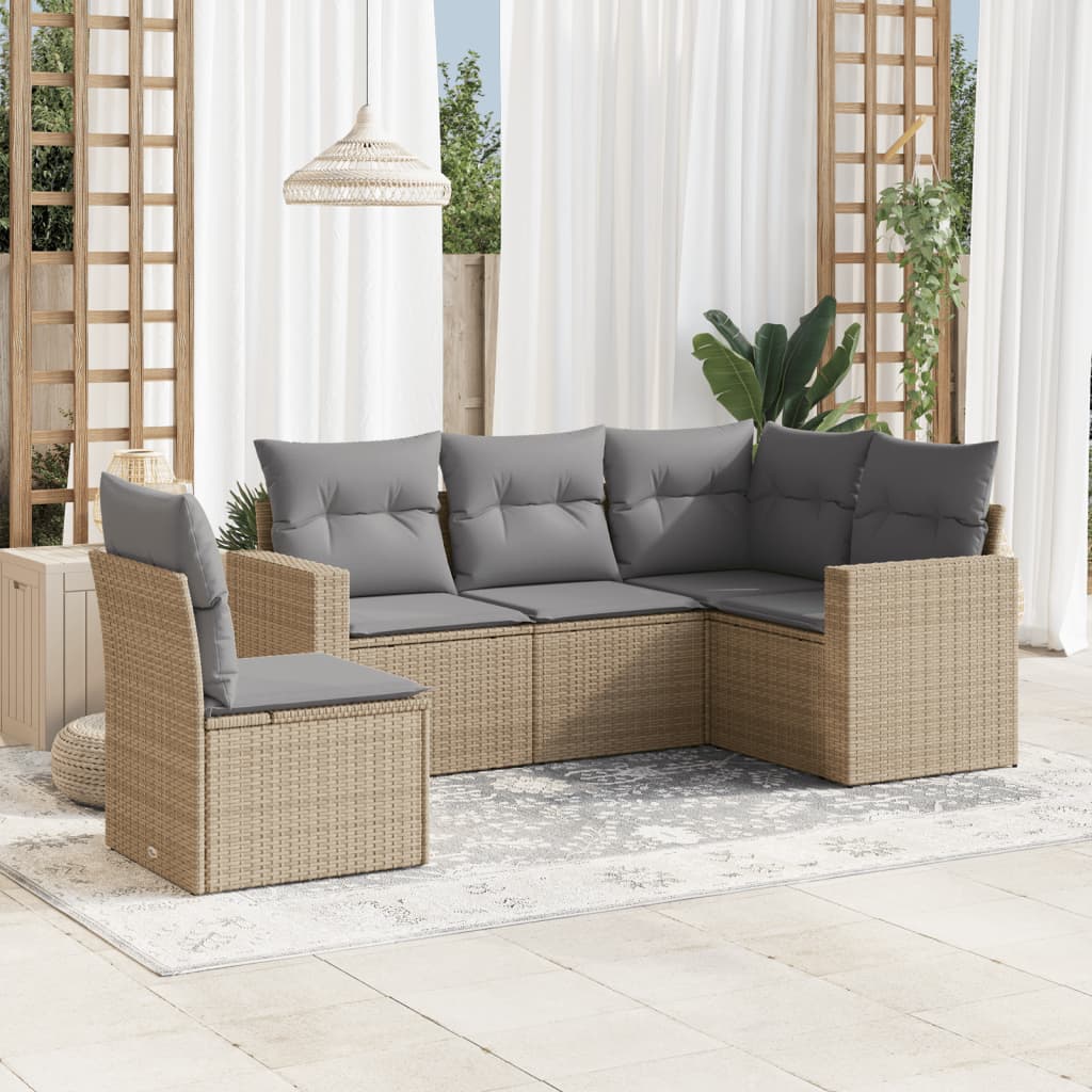Loungegrupp Med Dynor 6 Delar Konstrotting