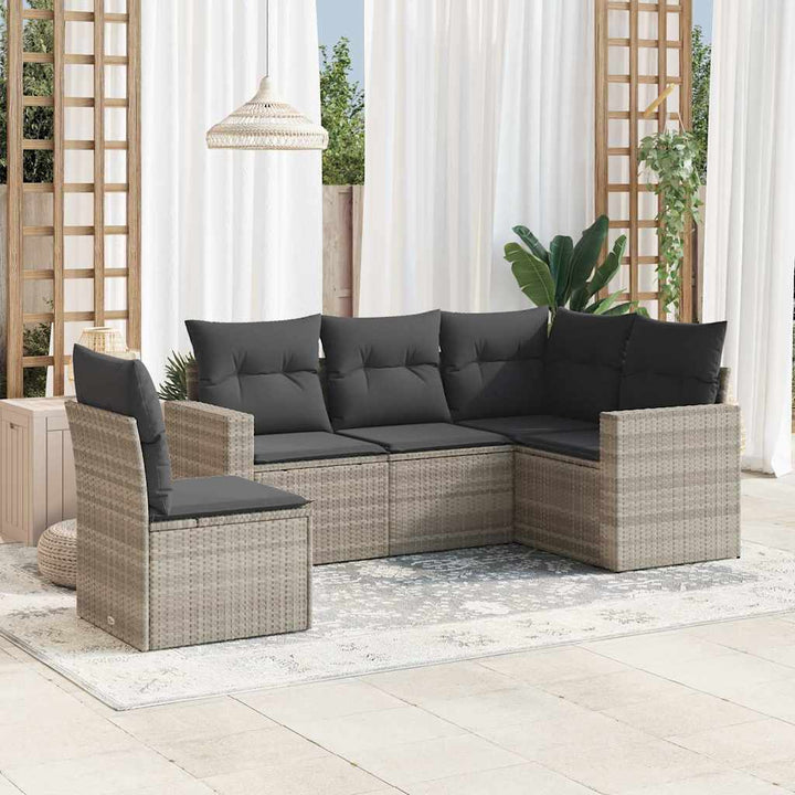 Loungegrupp Med Dynor 6 Delar Konstrotting