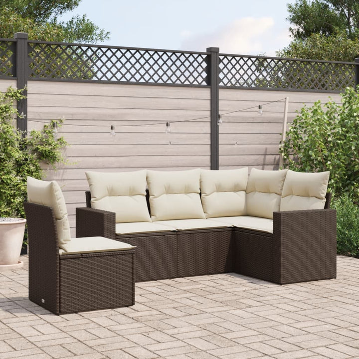 Loungegrupp Med Dynor 6 Delar Konstrotting