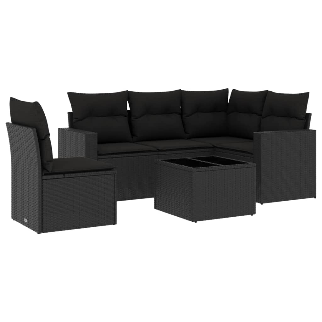 Loungegrupp Med Dynor 6 Delar Konstrotting
