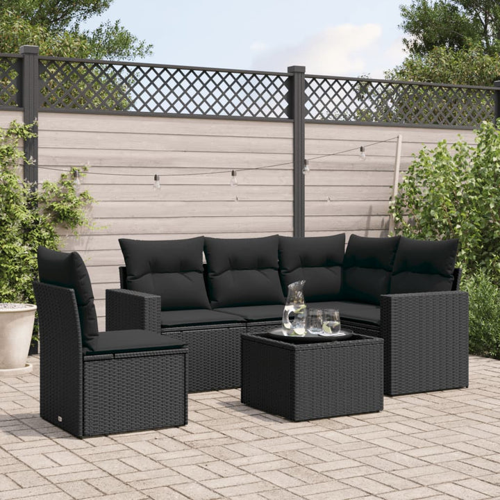 Loungegrupp Med Dynor 6 Delar Konstrotting