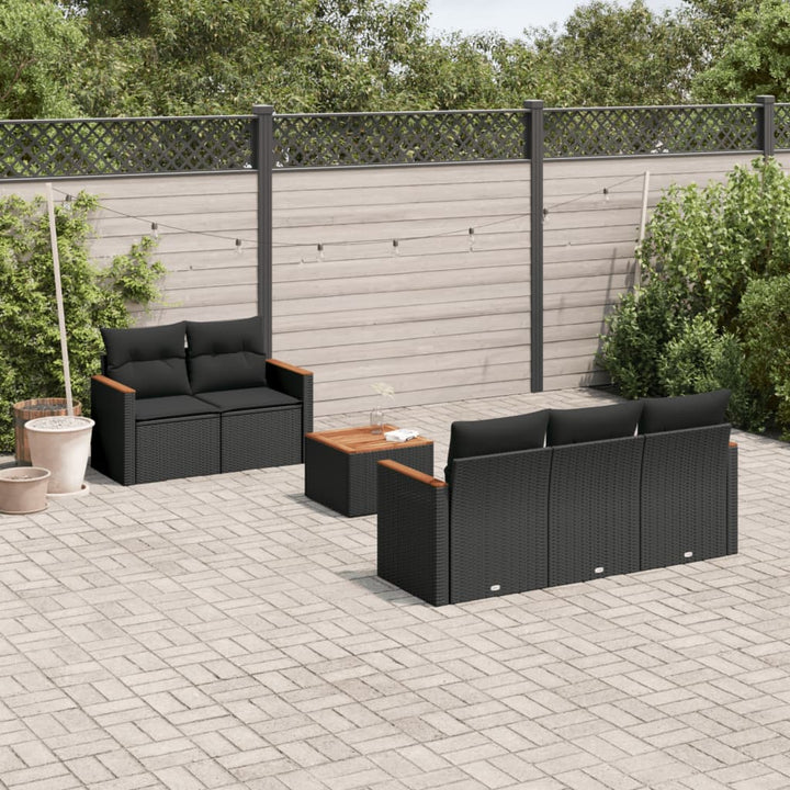 Loungegrupp Med Dynor 6 Delar Konstrotting