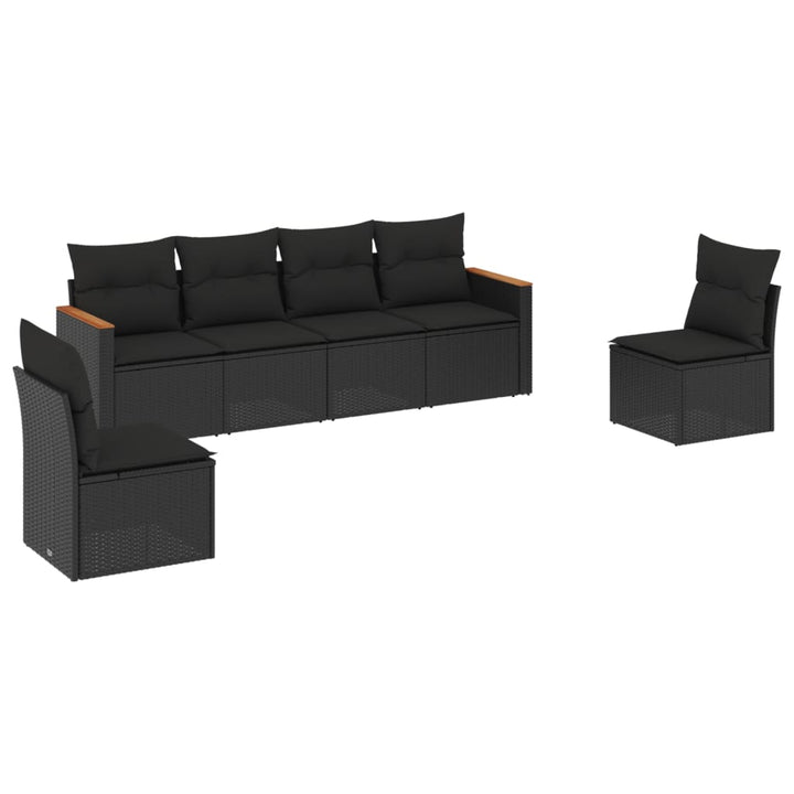 Loungegrupp Med Dynor 6 Delar Konstrotting