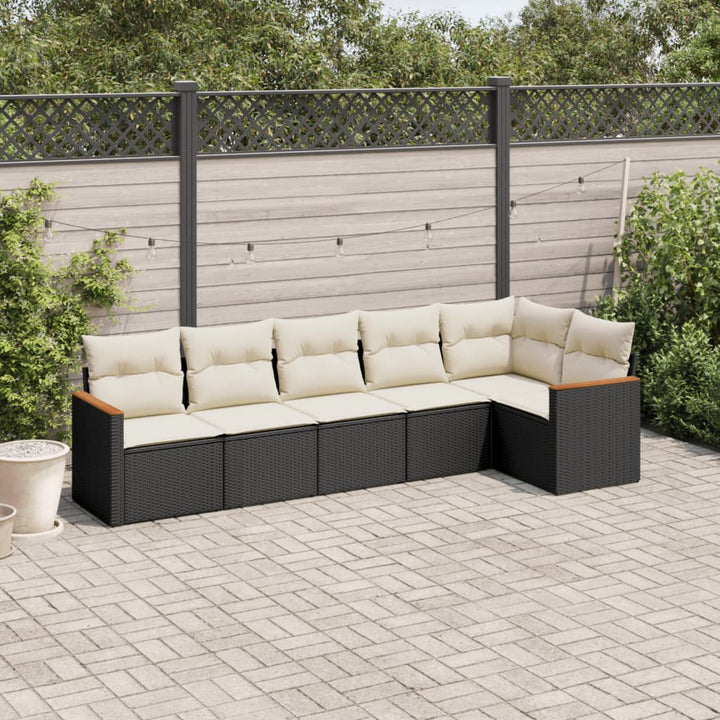 Soffgrupp För Trädgården Med Dynor 6 Delar Konstrotting