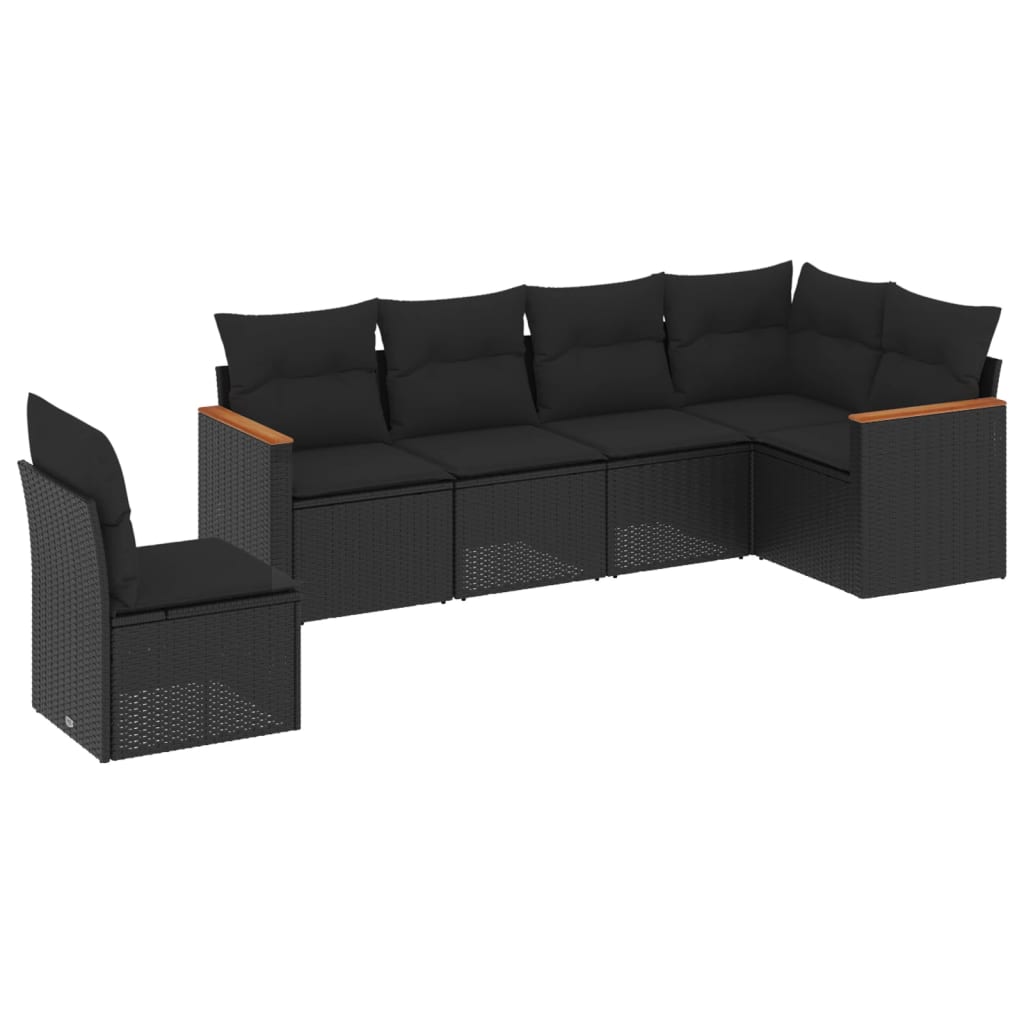 Loungegrupp Med Dynor 6 Delar Konstrotting