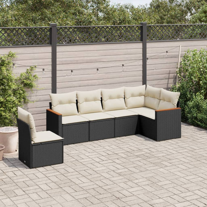 Loungegrupp Med Dynor 6 Delar Konstrotting