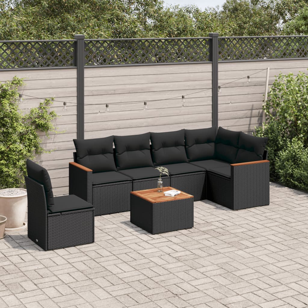 Loungegrupp Med Dynor 6 Delar Konstrotting
