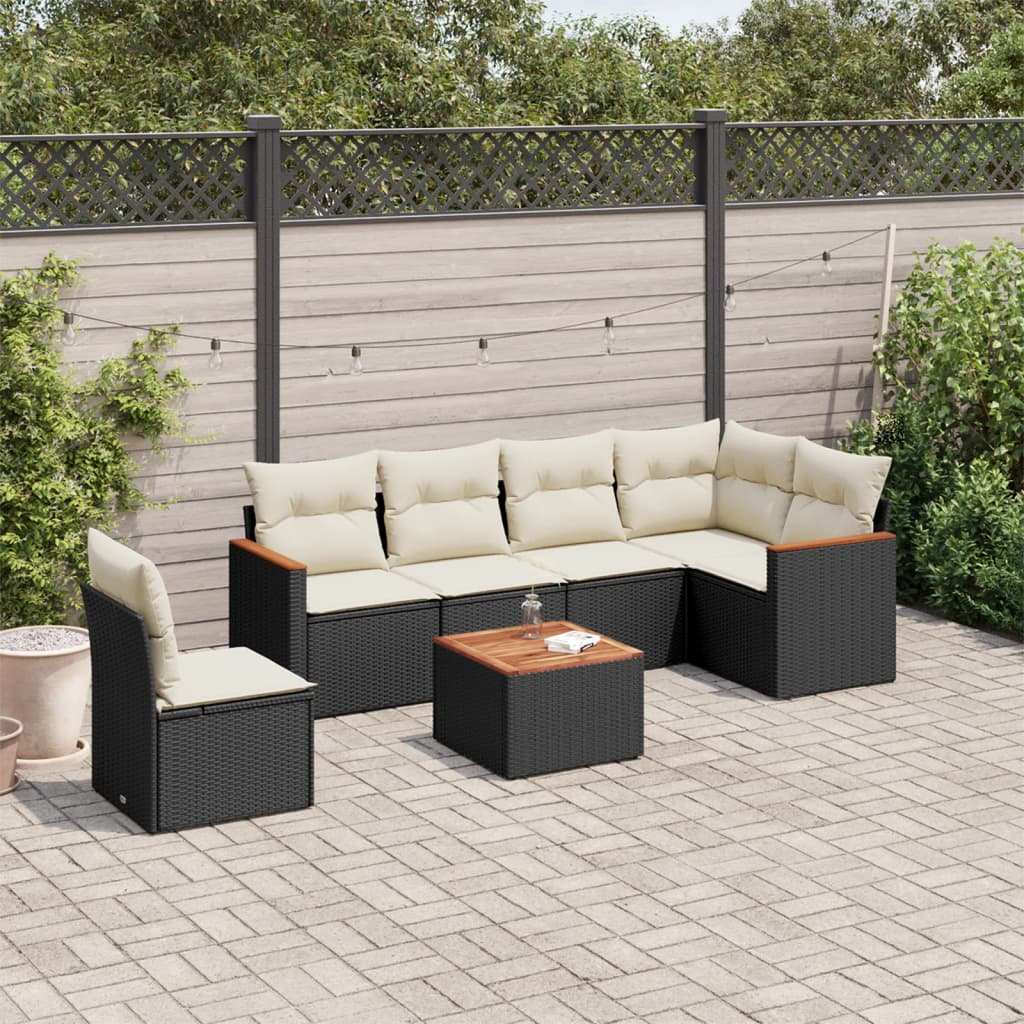 Loungegrupp Med Dynor 6 Delar Konstrotting